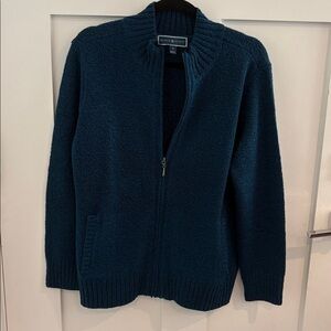 Karen Scott Blue Women's Cardigan Sweater